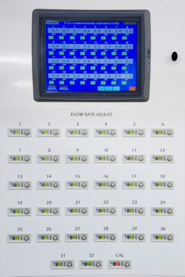 32-point CO monitoring system:  Inner panel