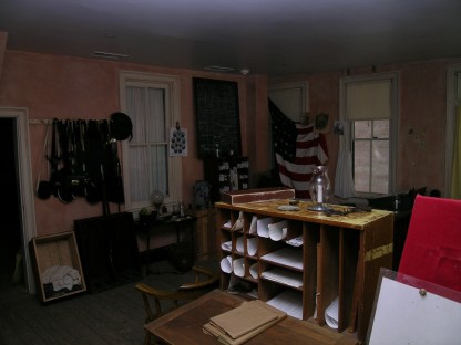 Inside the Provost Marshal's office, historic Harpers Ferry, WV